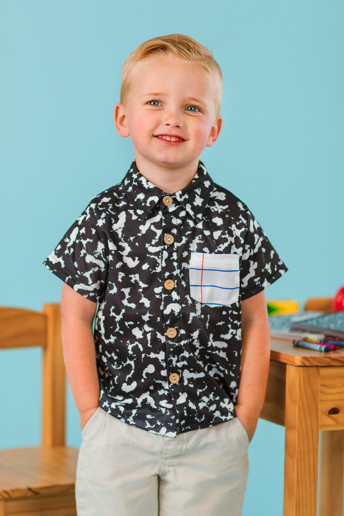 Composition Notebook Button Down Top