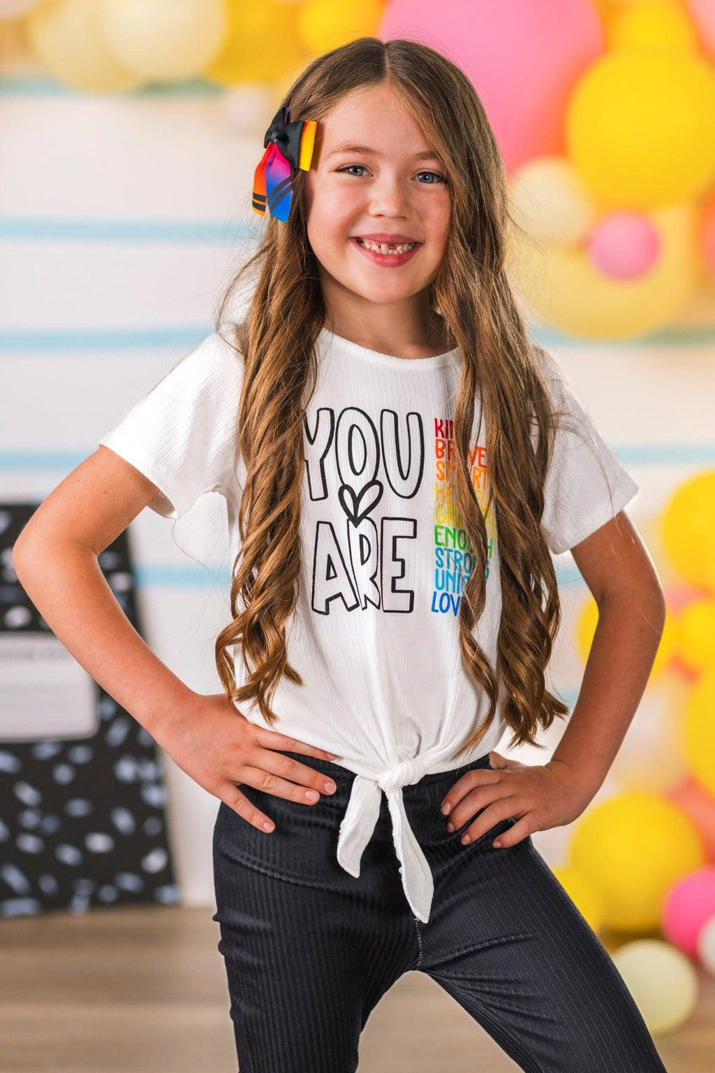 "You Are..." Rainbow Pencil Bell Bottom Set