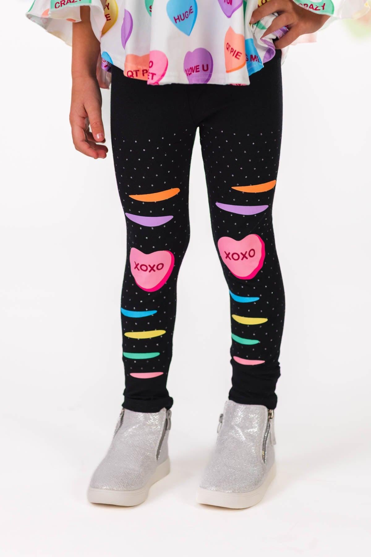 Candy Hearts Sparkly Legging Set