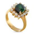LB Exclusive 18K Yellow Gold 0.60ct Diamond and Tourmaline Ring MF05-090226