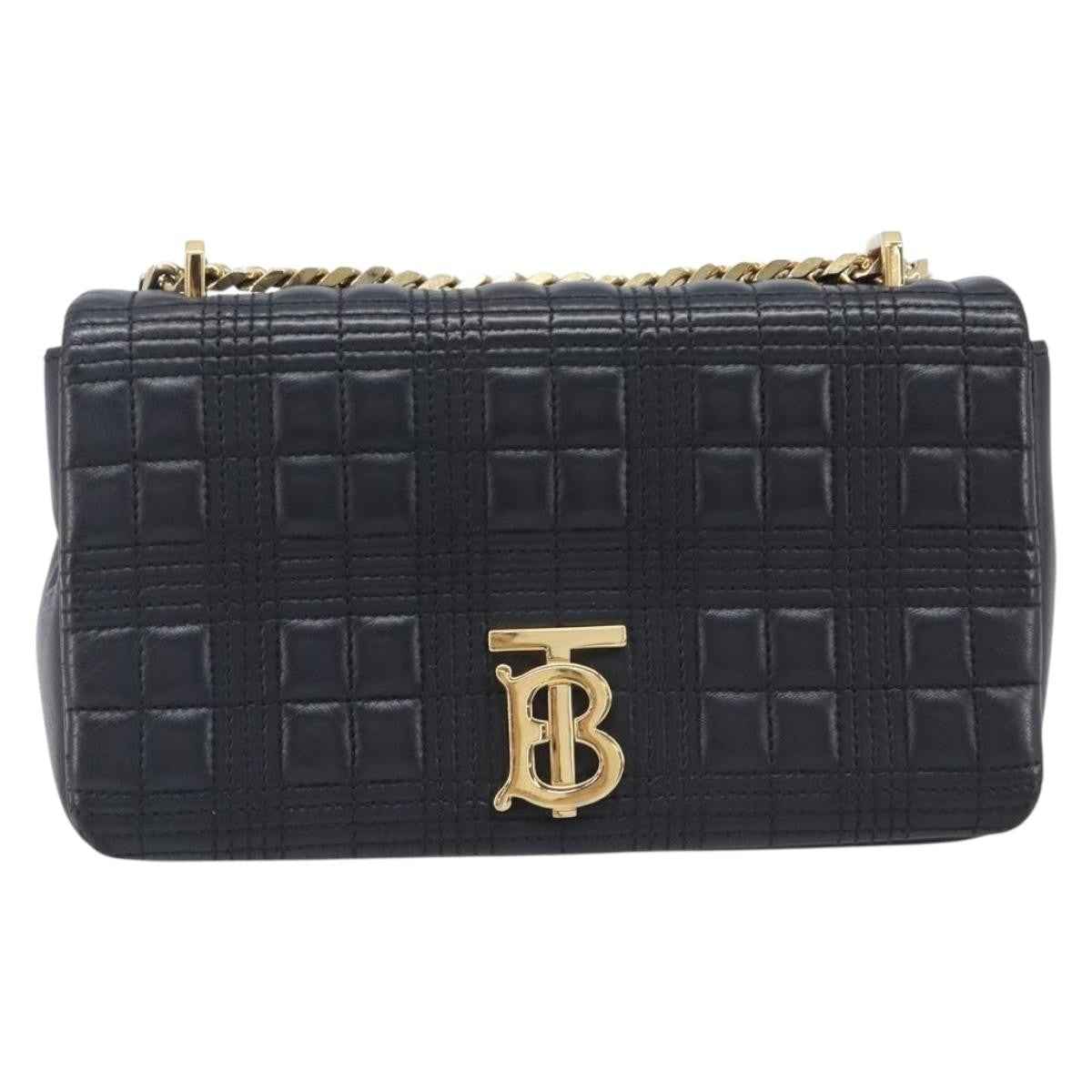 Burberry Lola Wallet On Chain Quilted Leather Leather Crossbody Bag Bag (Pre-Owned)