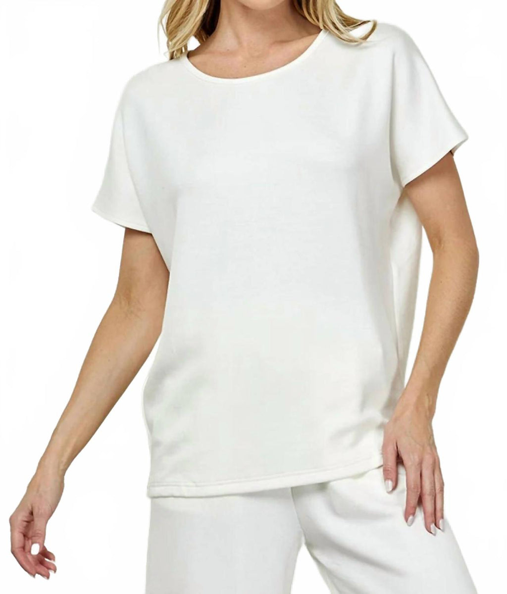 Basic Life Soft Tee In Cream