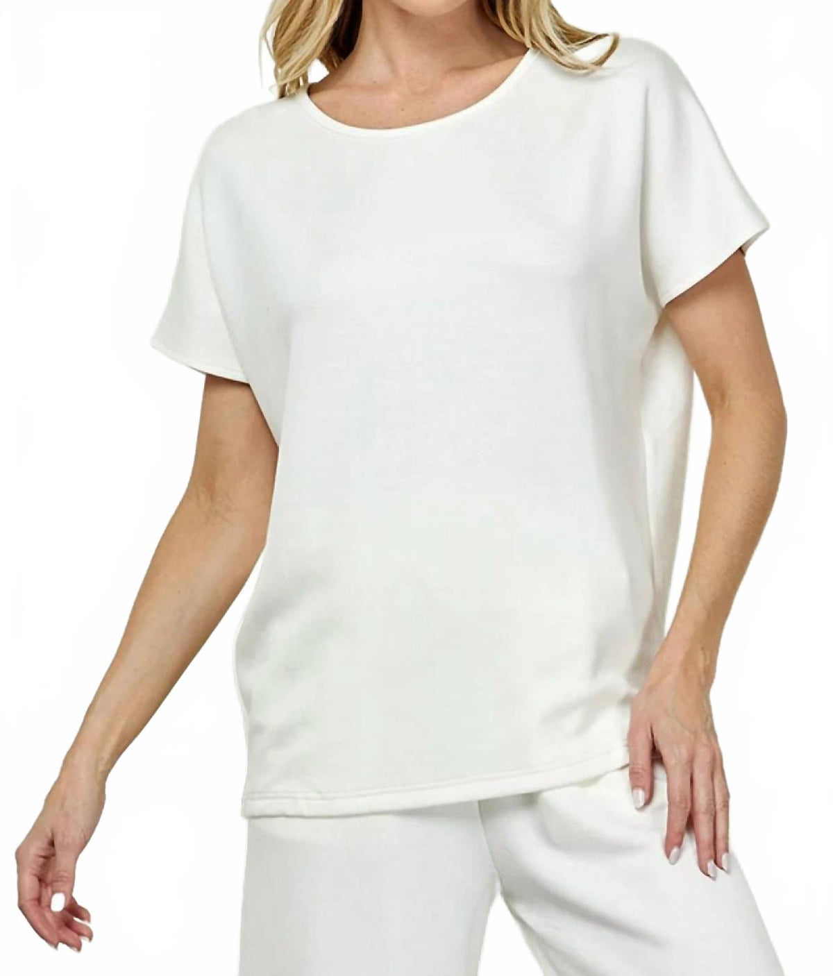 Basic Life Soft Tee In Cream