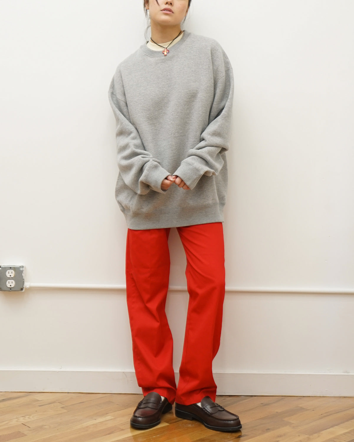 Loopwheel Crewneck Sweatshirt / Gray