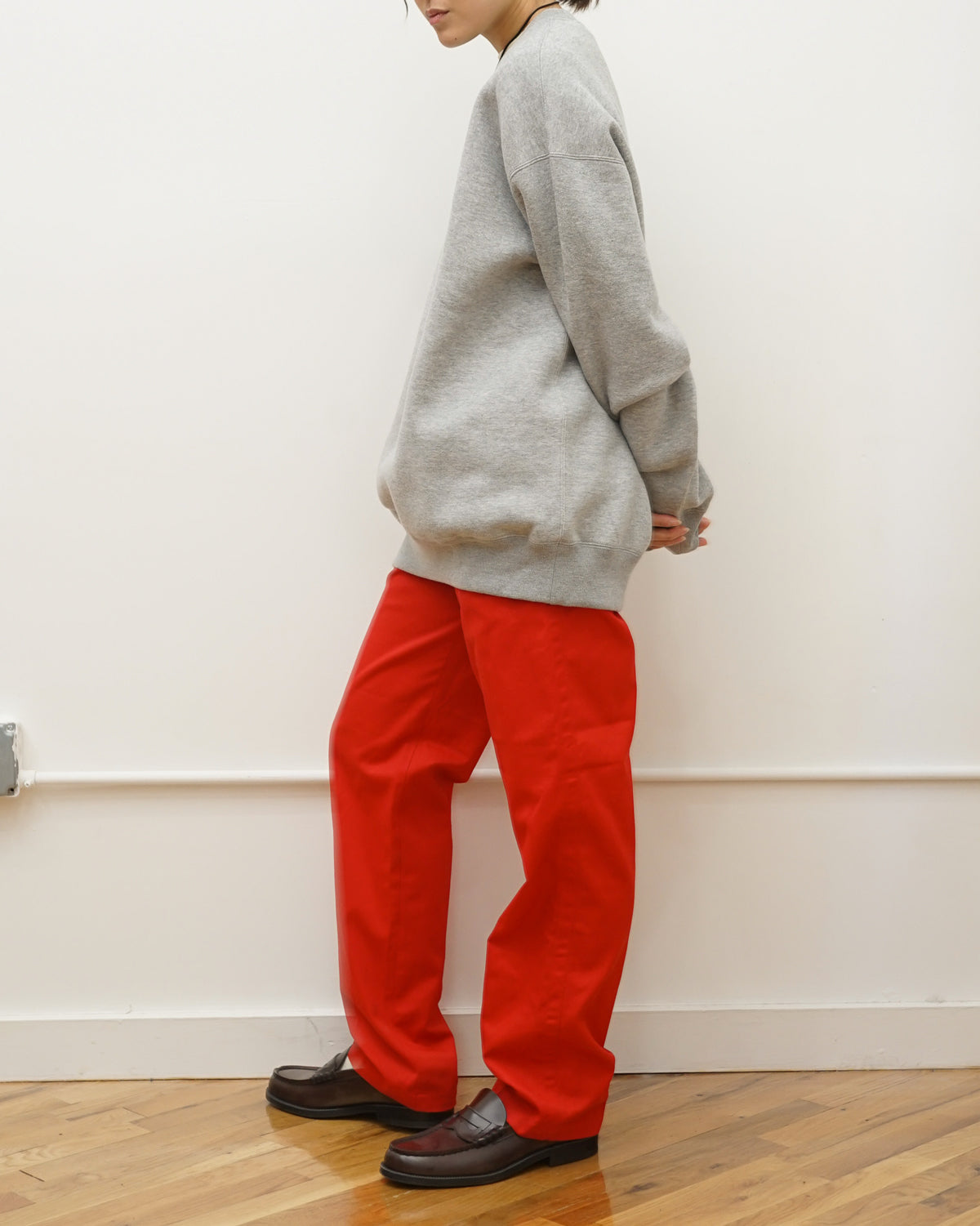 Loopwheel Crewneck Sweatshirt / Gray