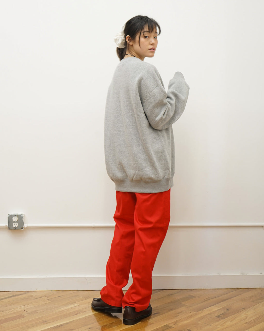 Loopwheel Crewneck Sweatshirt / Gray