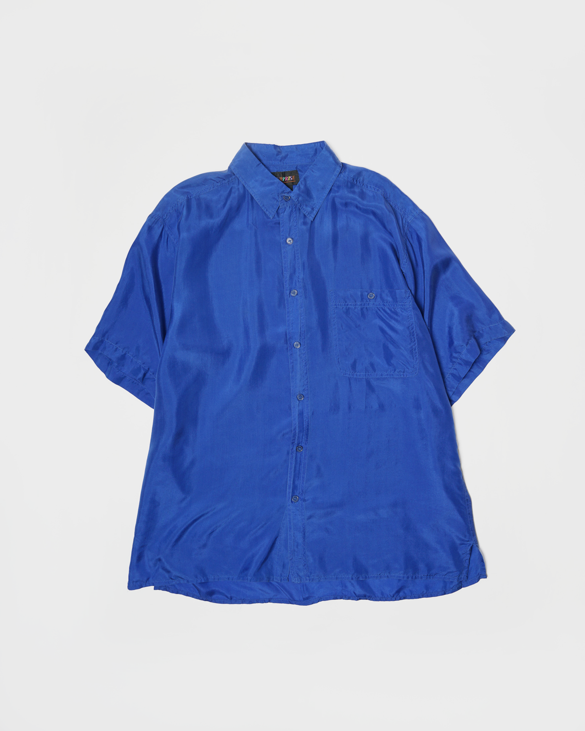 Silk Shirt Short Sleeve / Vivid