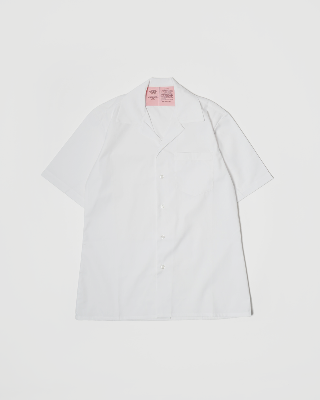 Open Collar Short Sleeve Shirt