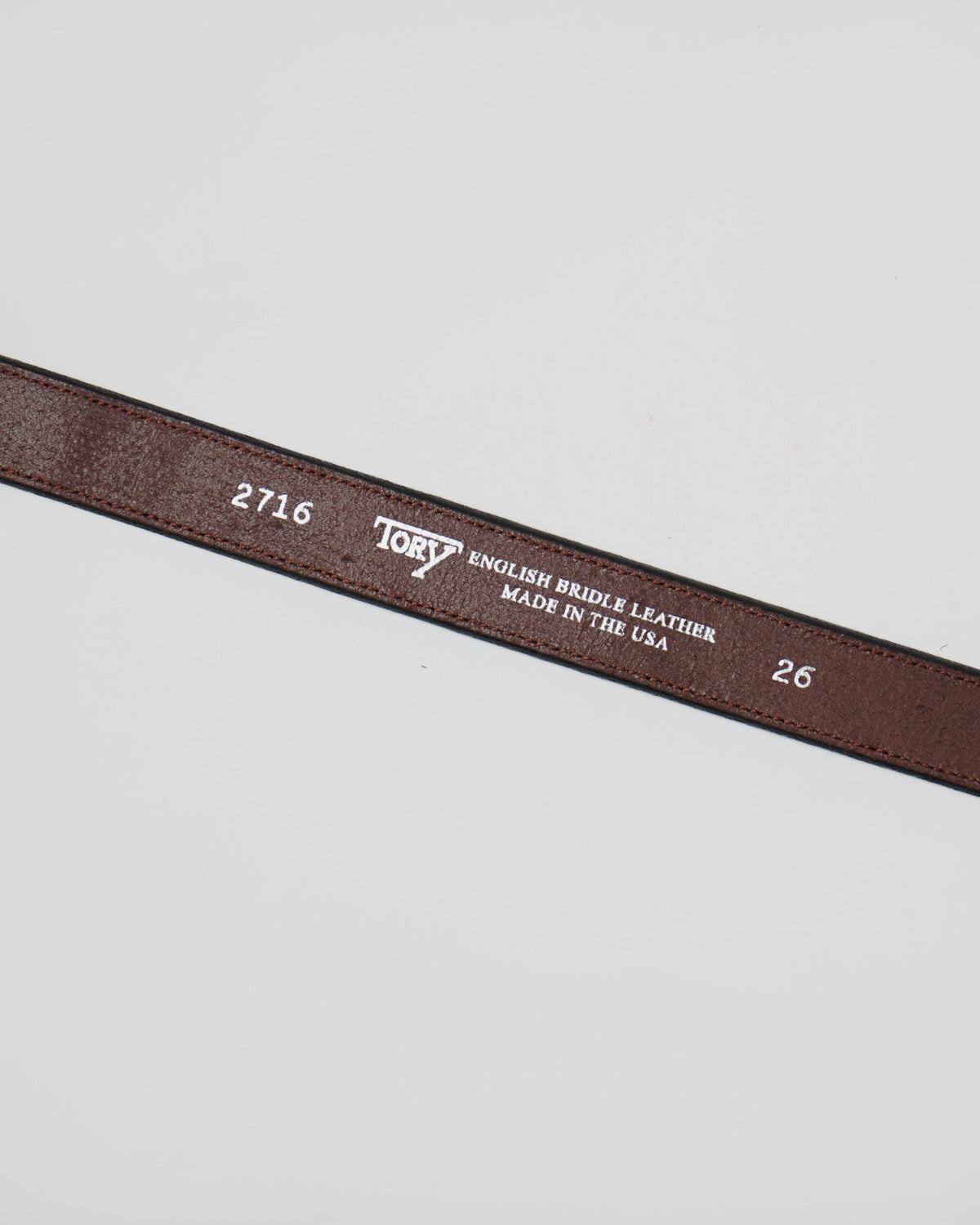 1" Spur Leather Belt / Silver Buckle