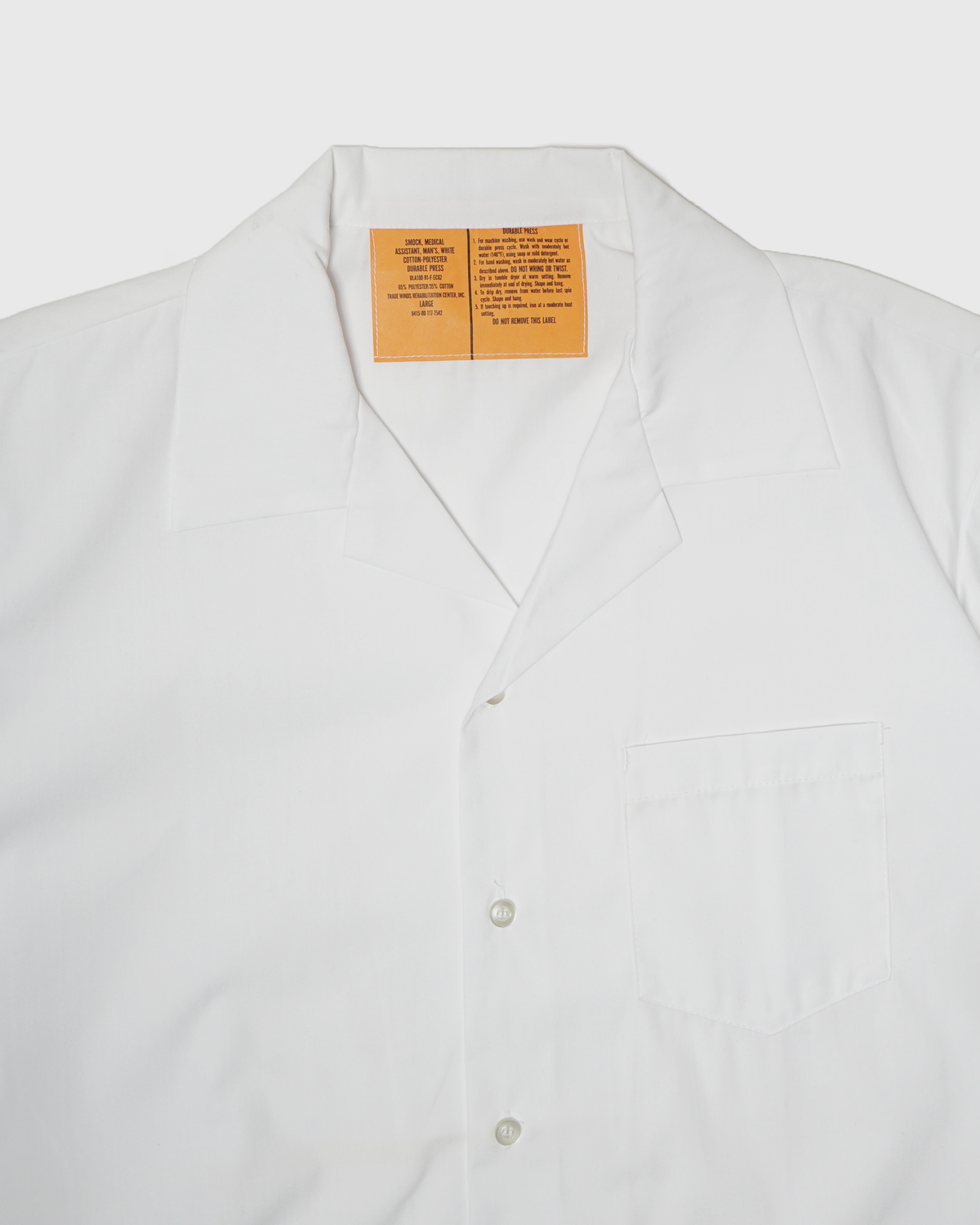 Open Collar Short Sleeve Shirt