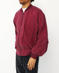 Silk Bomber Jacket / Burgundy