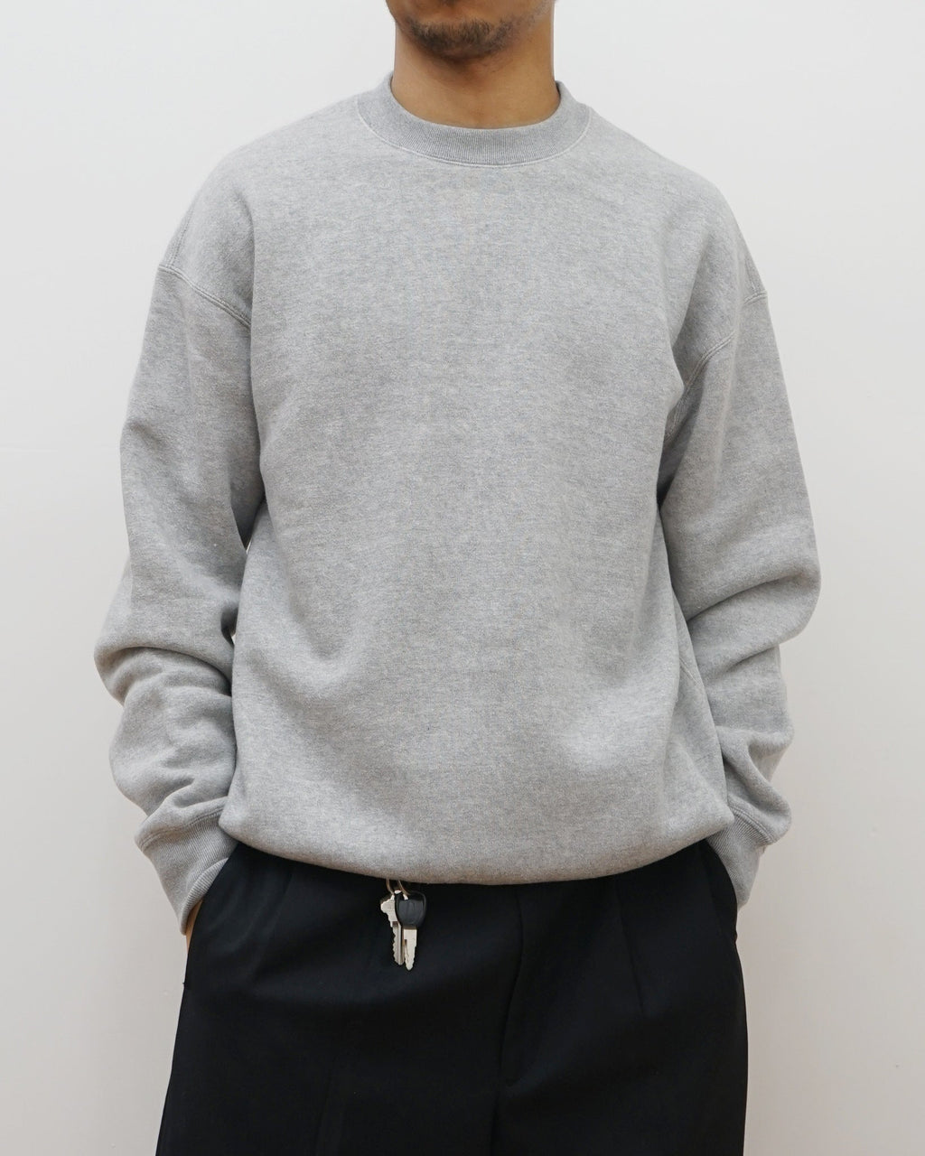 Loopwheel Crewneck Sweatshirt / Gray