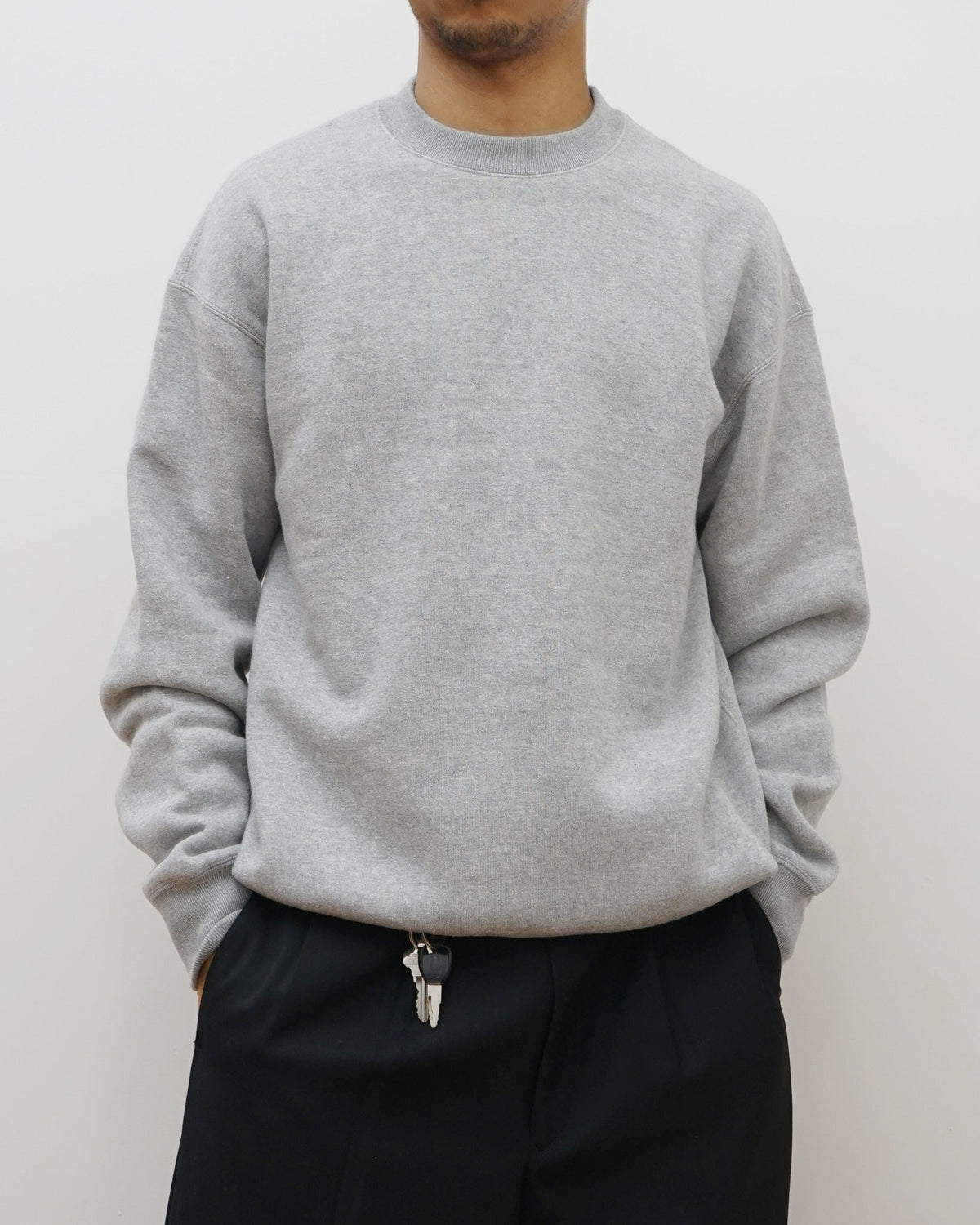 Loopwheel Crewneck Sweatshirt / Gray