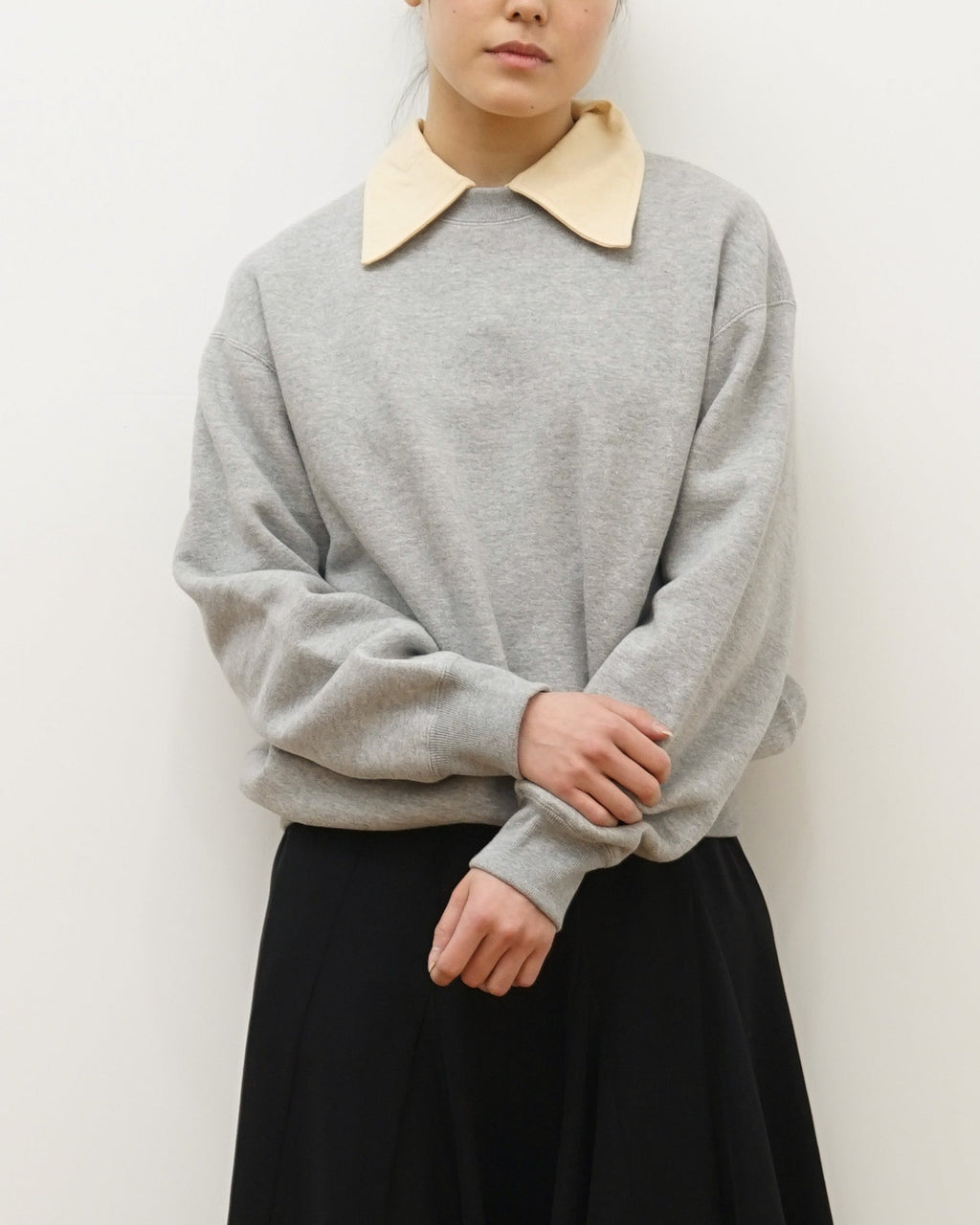 Loopwheel Crewneck Sweatshirt / Gray