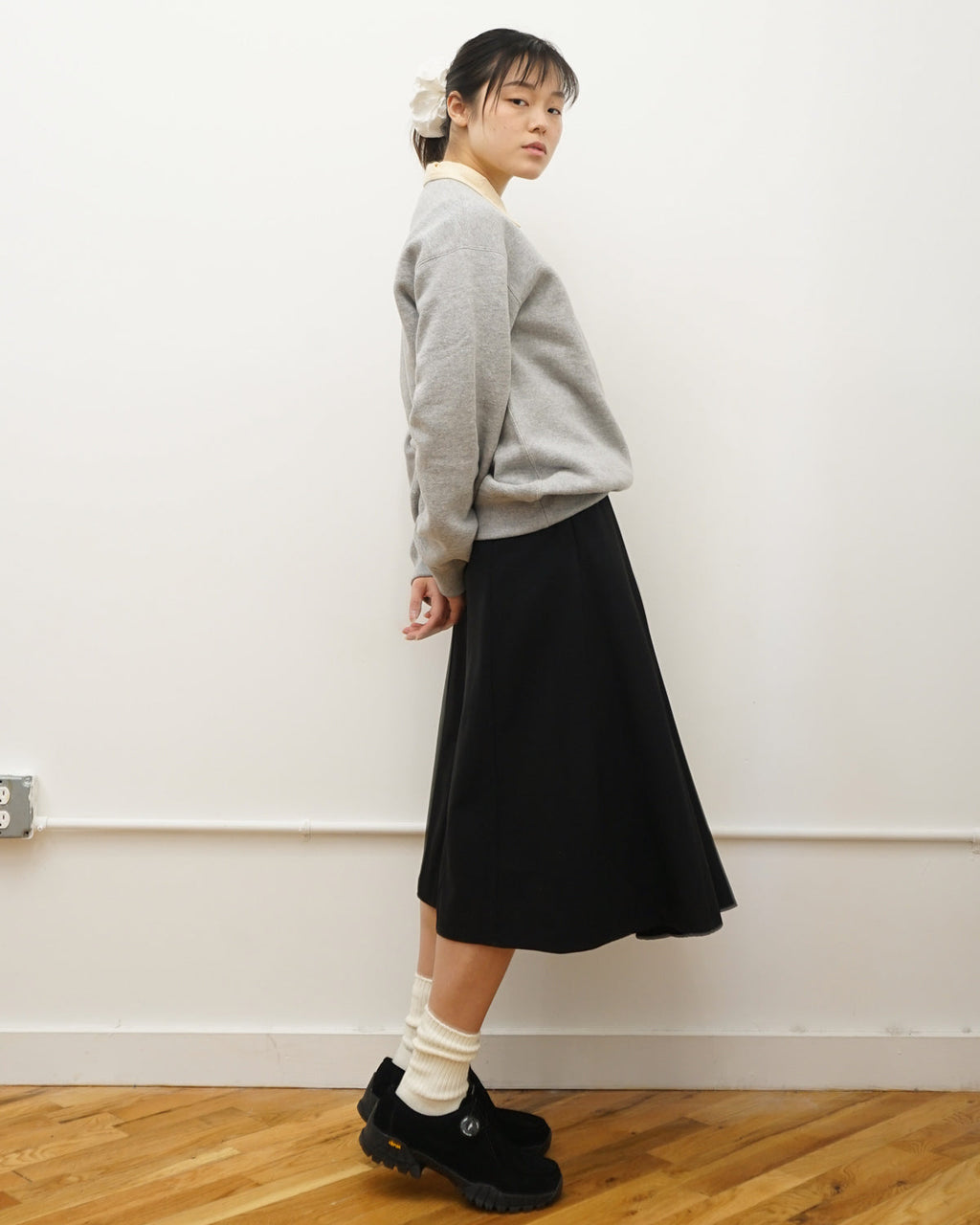 Loopwheel Crewneck Sweatshirt / Gray