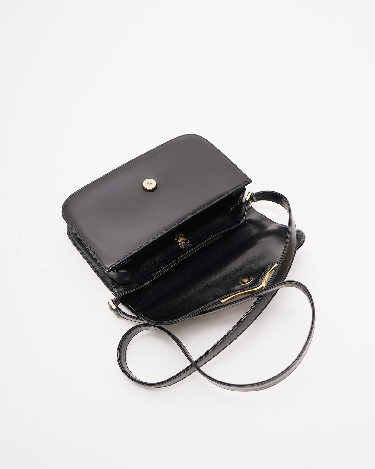 Black Leather Shoulder Bag