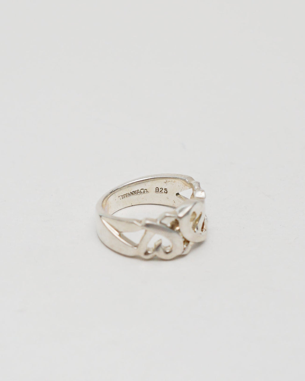 Silver Triple Loving Heart Band Ring / Size: 5.75