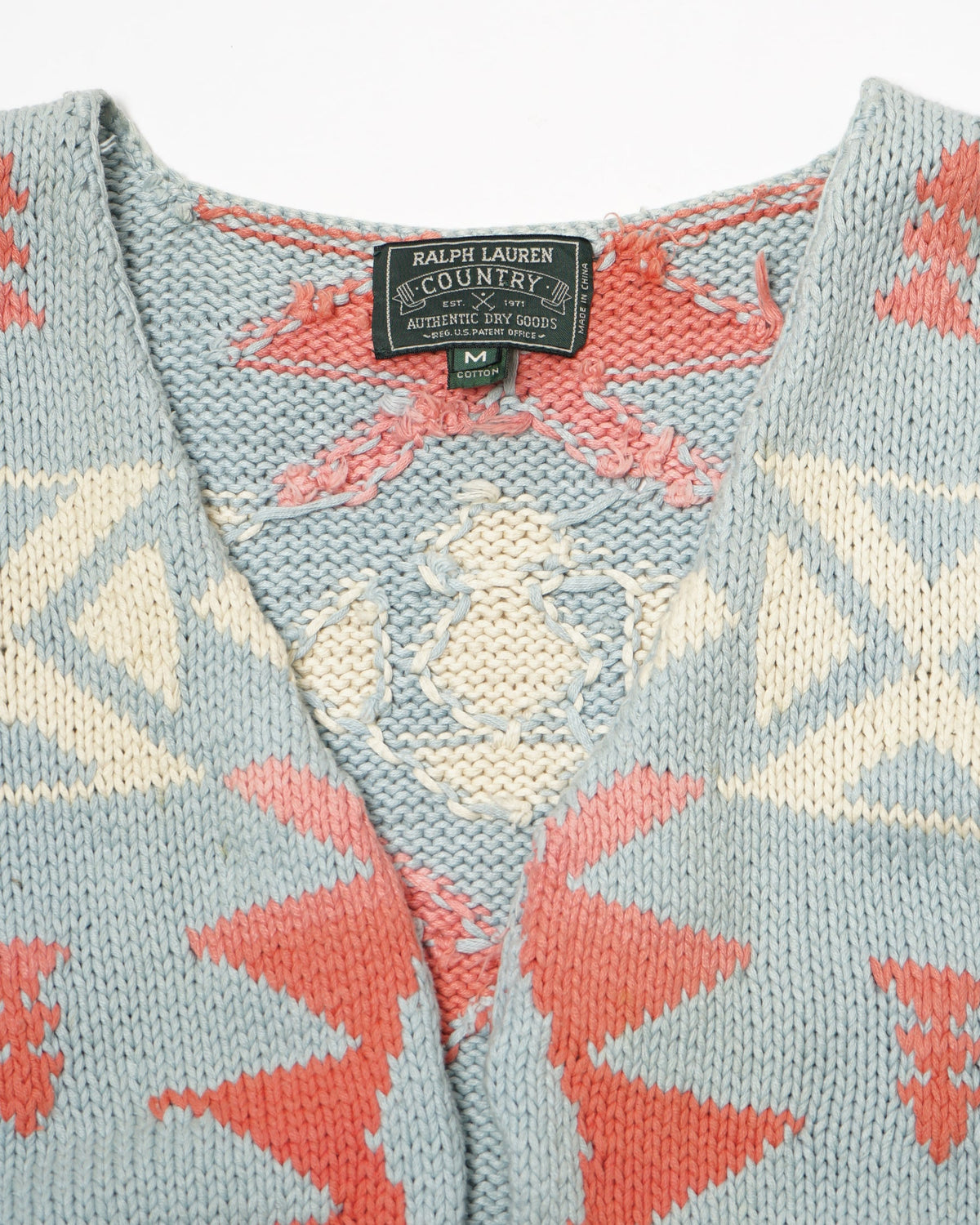 Native Patterns Hand Knit Vest
