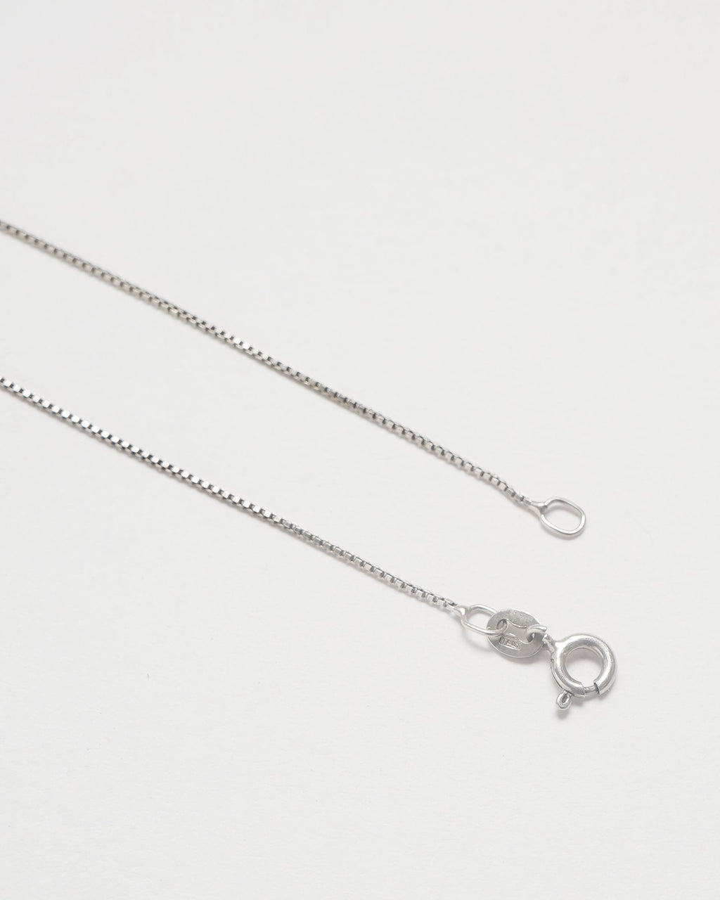 Silver Chain Necklace w/  Fish Charm