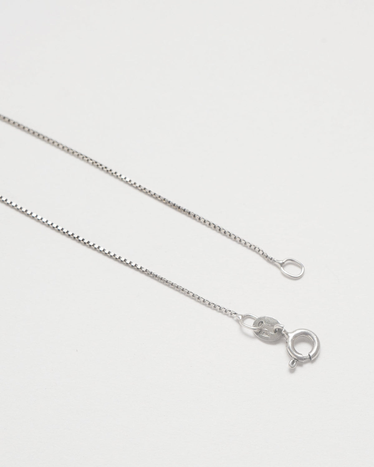 Silver Chain Necklace w/  Fish Charm