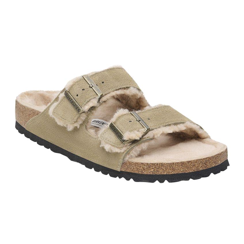 Birkenstock Arizona Shearling Suede Leather