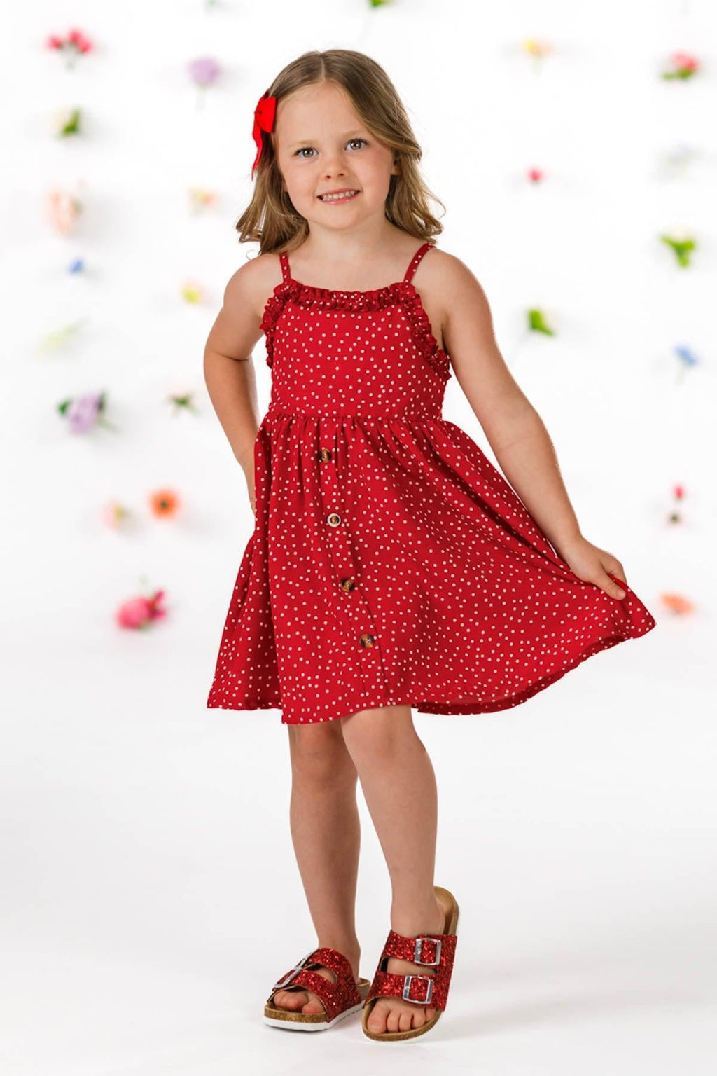 Mom & Me - Red Polka Dot Dress