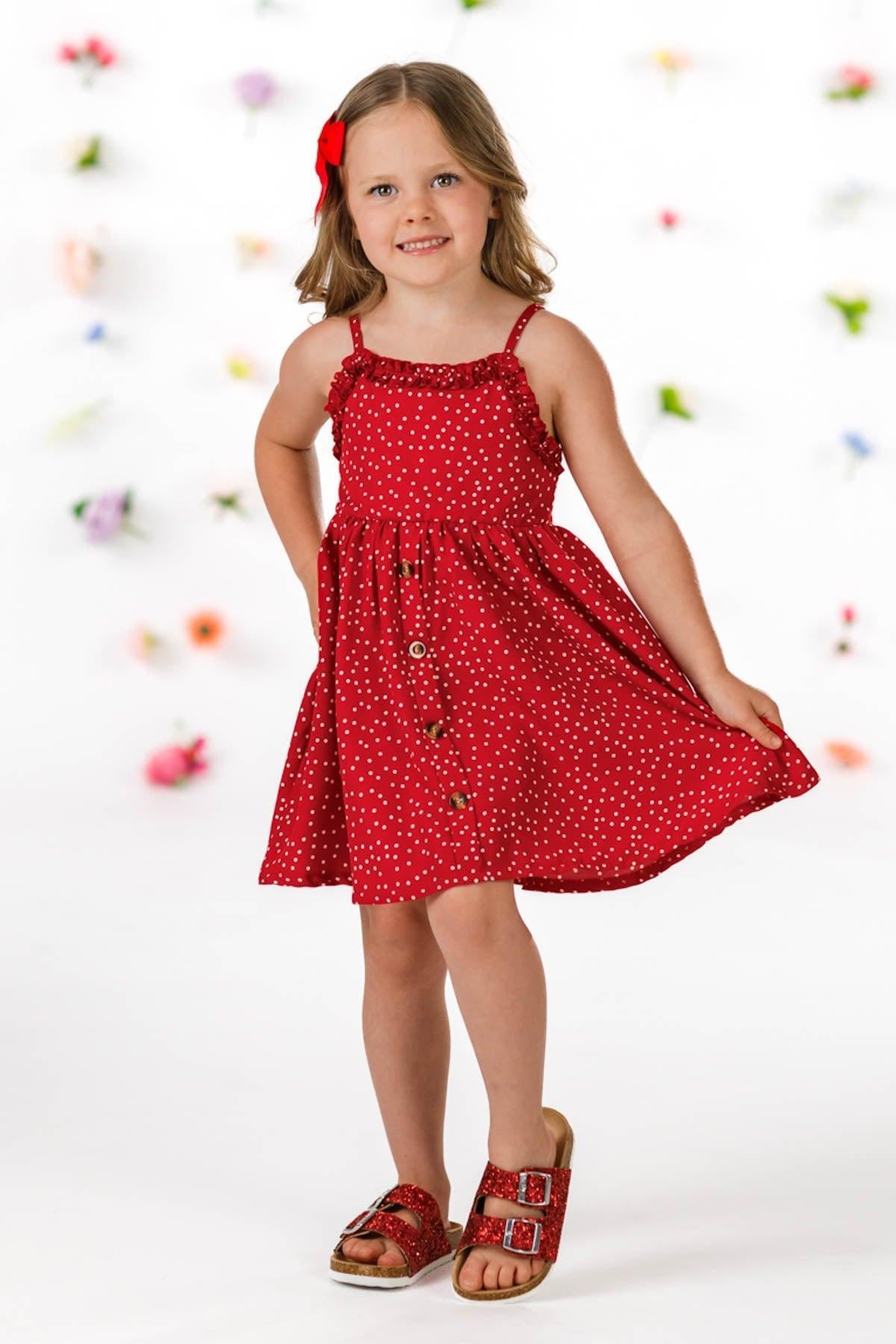 Mom & Me - Red Polka Dot Dress