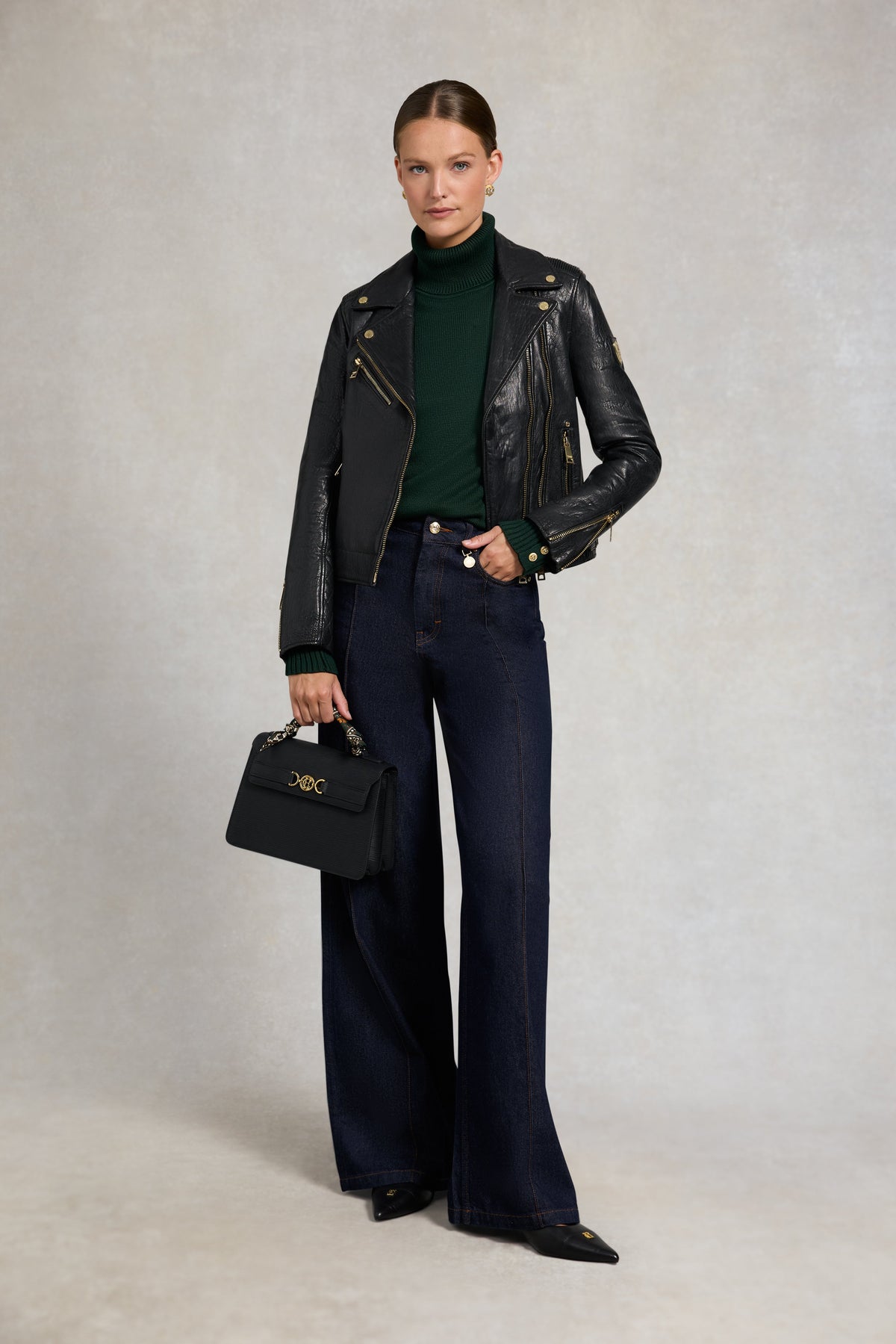 Chamonix Roll Neck Knit (Emerald)
