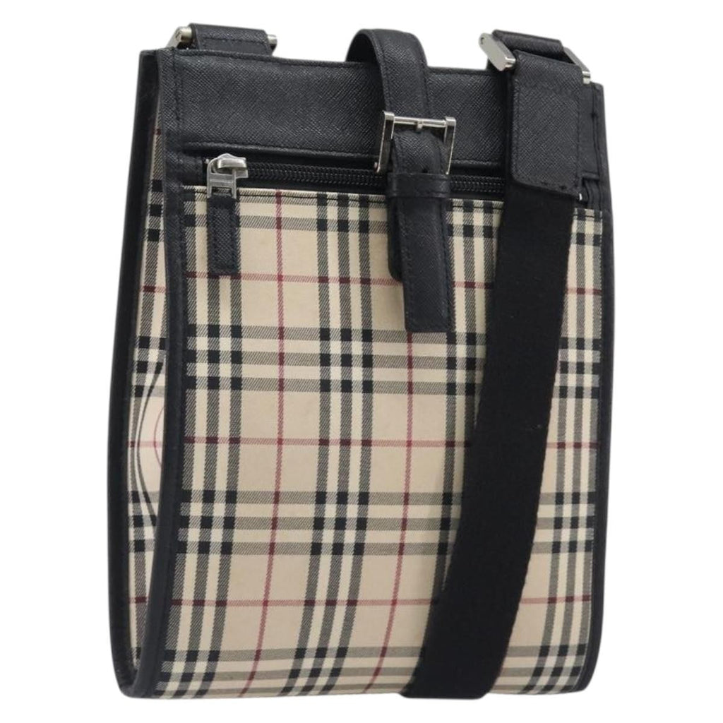 Burberry Nova Check Shoulder Bag Canvas Canvas Shoulder Bag Bag (Pre-Owned)