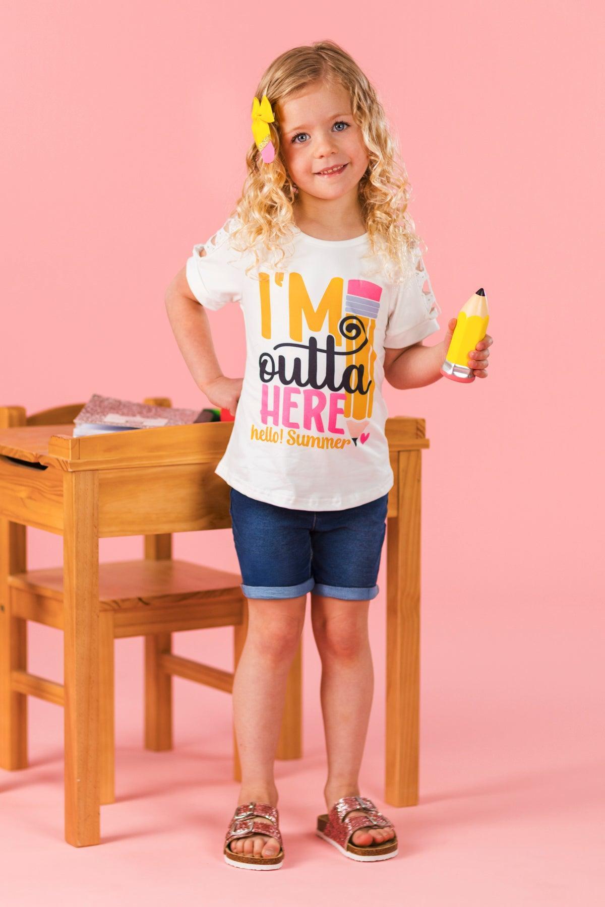 "I'm Outta Here, Hello! Summer" School Top