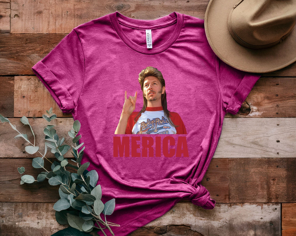 Joe Dirt Cartoon Print Short Sleeves
