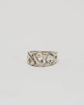 Silver Triple Loving Heart Band Ring / Size: 5.75