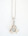 Silver Chain Necklace w/ Perfume Bottle Charm