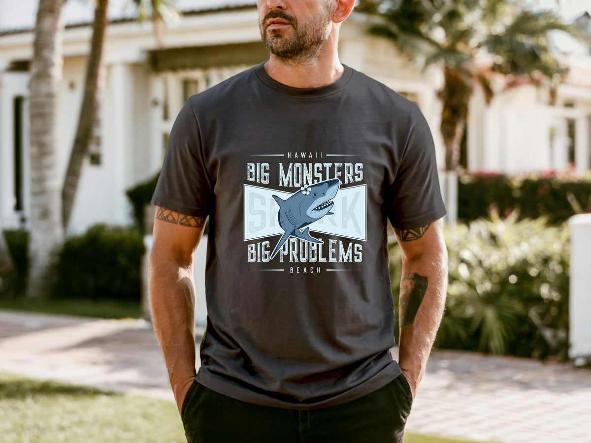 Jaws Men's Crew Neck Loose T-shirt