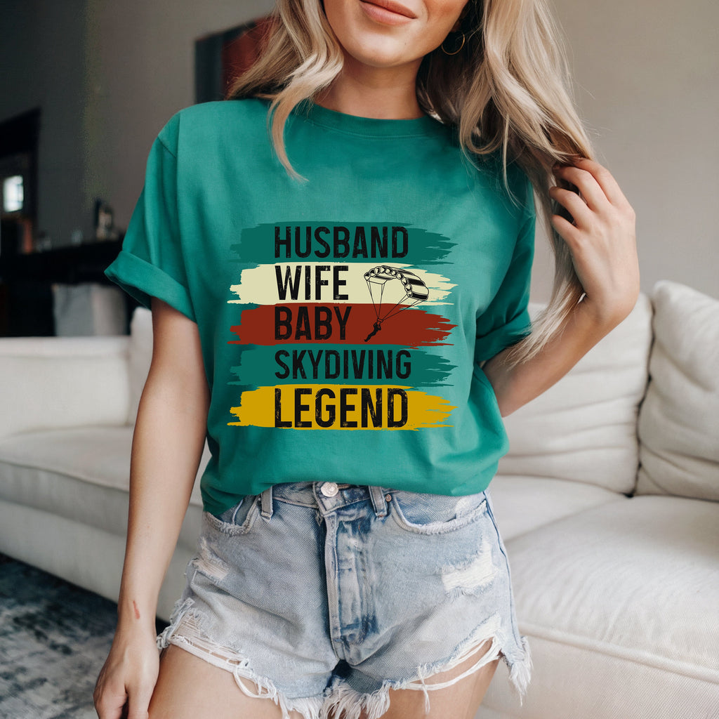 Couple On Vacation Women's Cotton Cartoon Short Sleeves