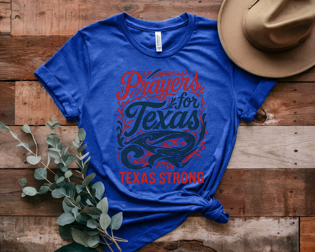 Retro Texas Strong God Bless Texas Print Sweatshirt