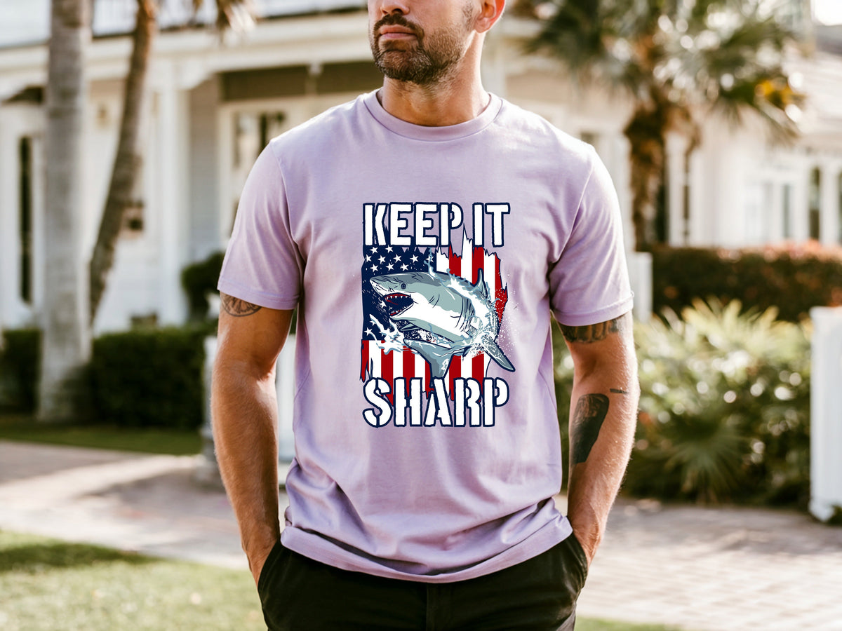Jaws Men's Cartoon Casual T-shirt