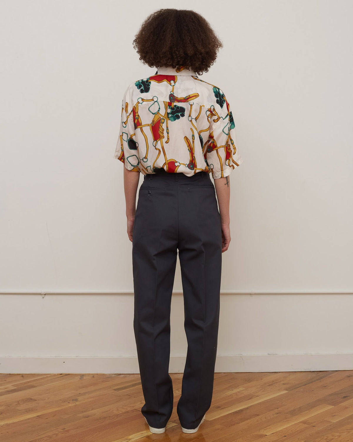 Silk Shirt Short Sleeve / Pattern M