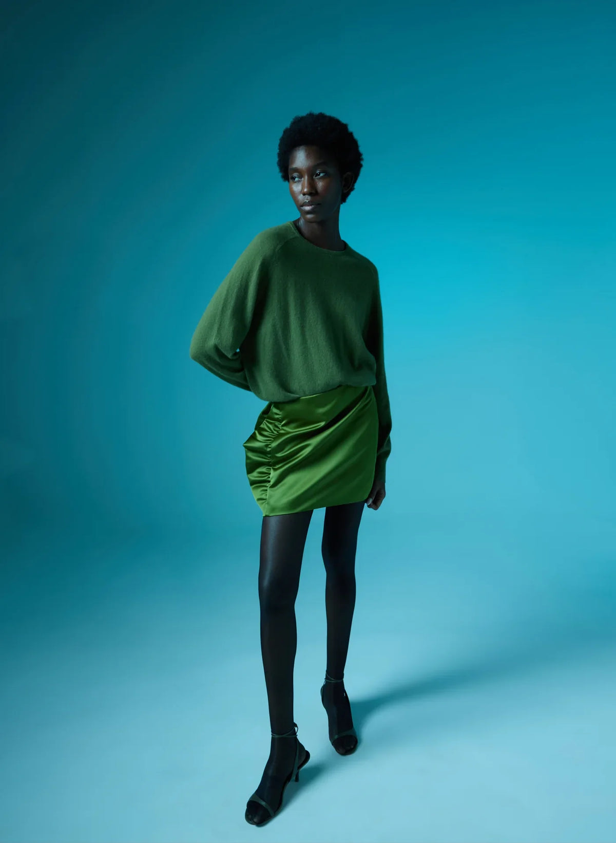 Tibi Cashmere Crewneck Sweater