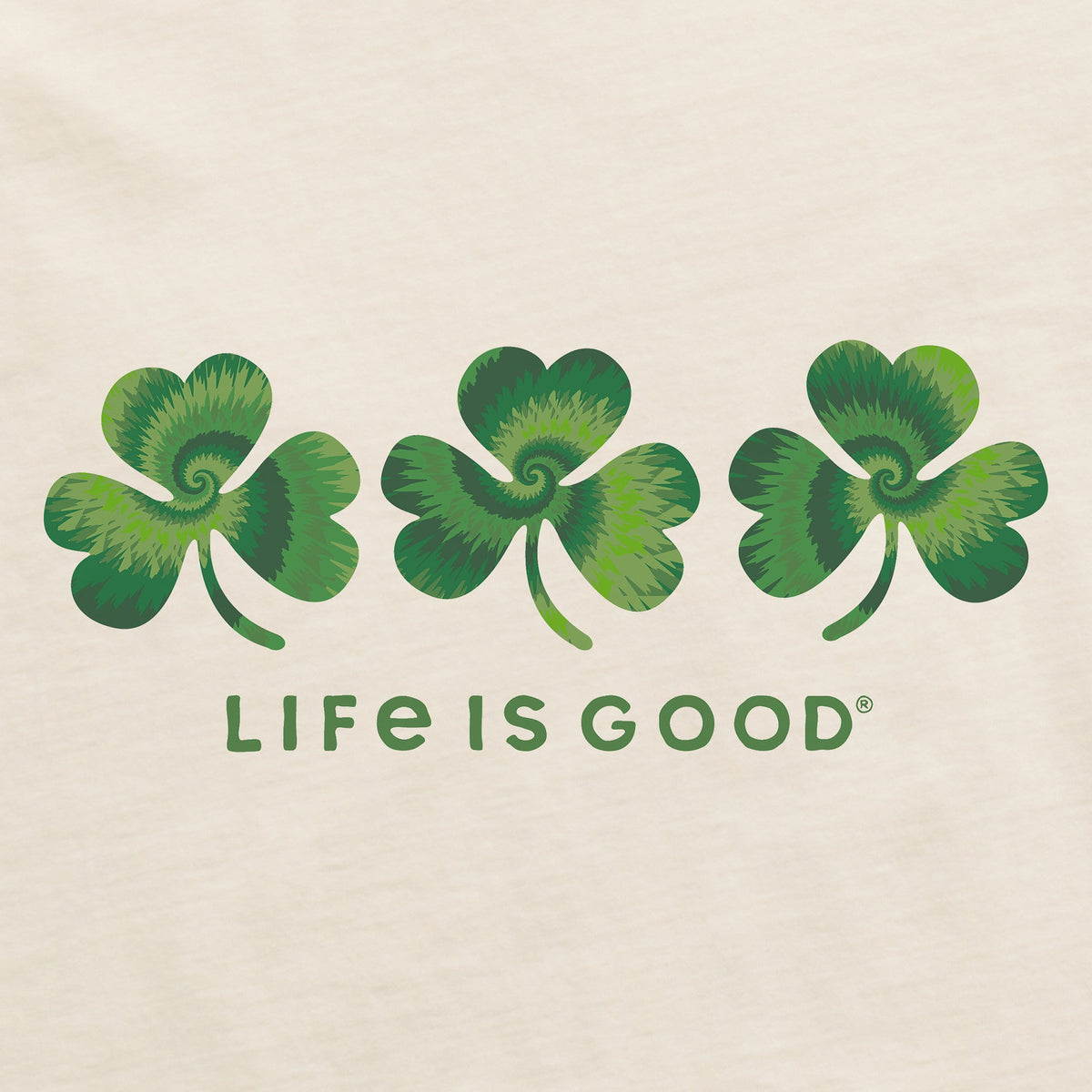 Women's 3 Tie Dye Clovers Short Sleeve Crusher Tee