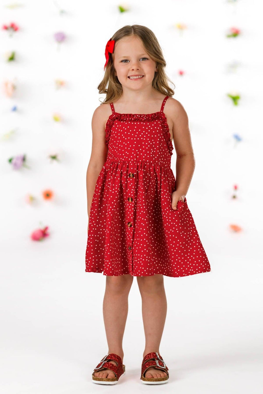 Mom & Me - Red Polka Dot Dress