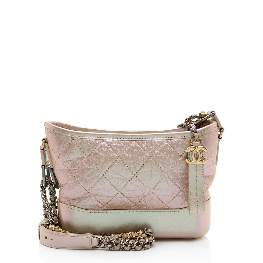 Chanel Iridescent Aged Calfskin Gabrielle Small Hobo