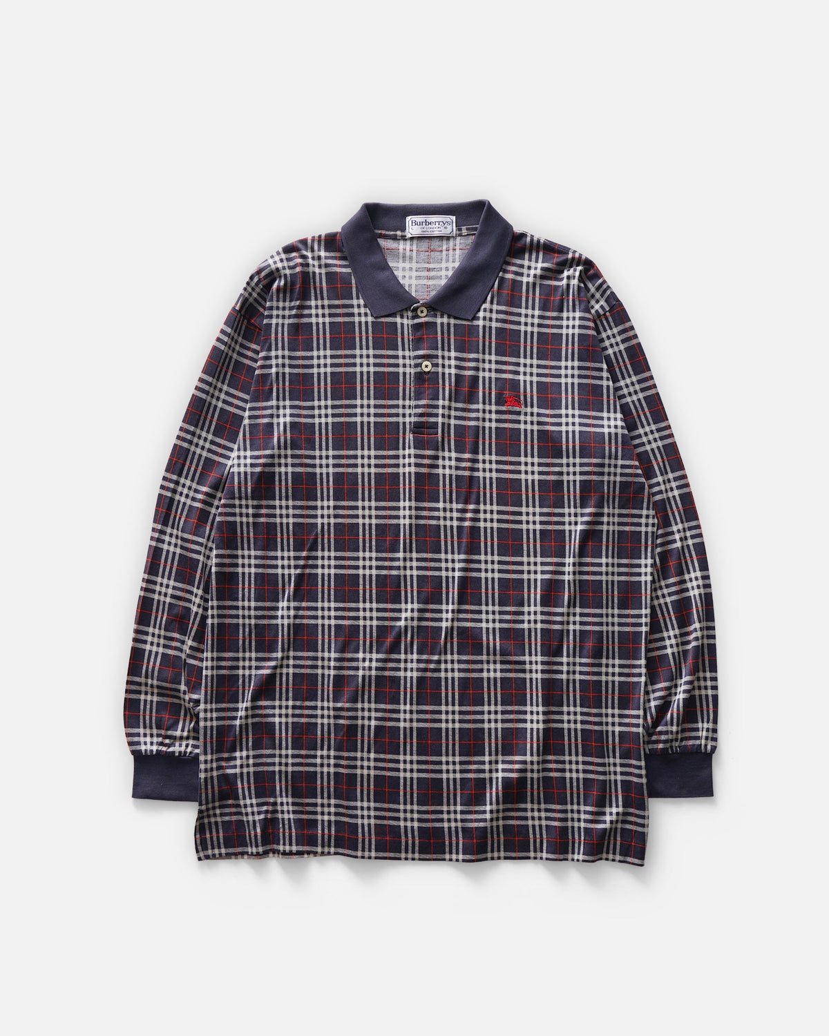 L/S Plaid Polo Shirt