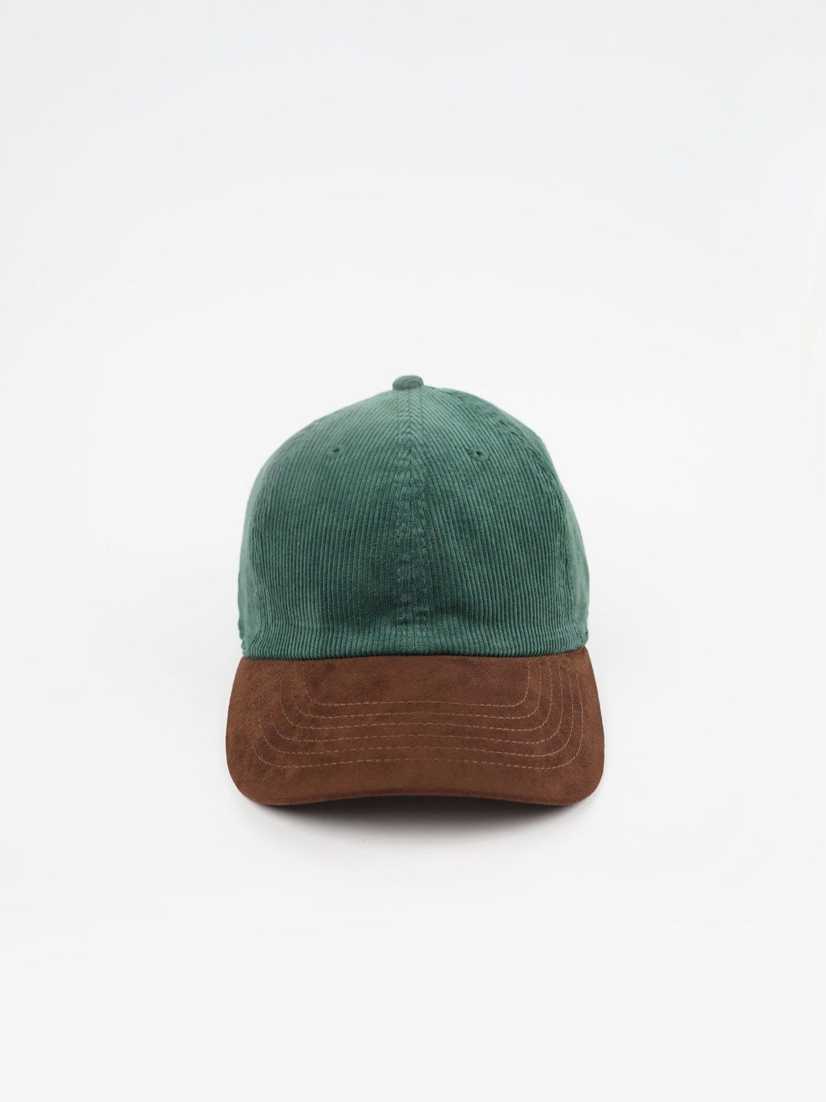 Corduroy Cap / Green x Brown