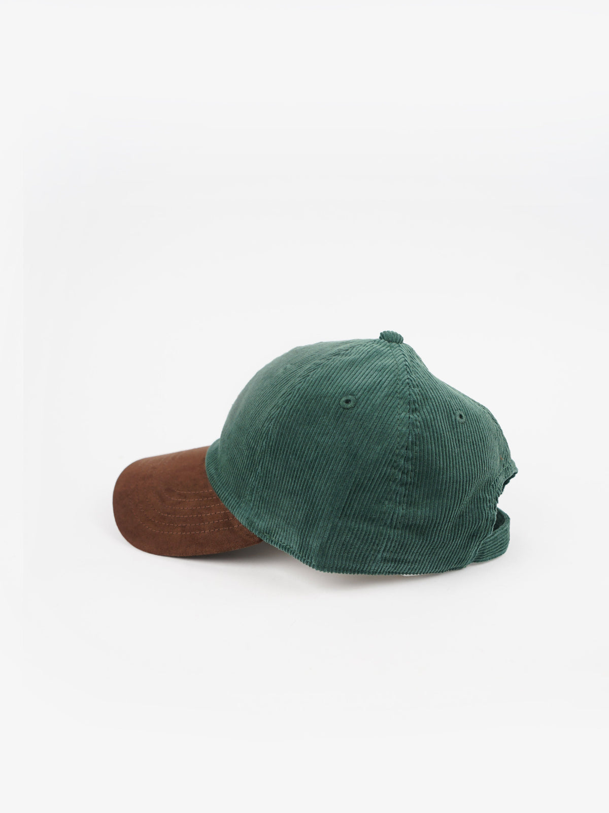Corduroy Cap / Green x Brown