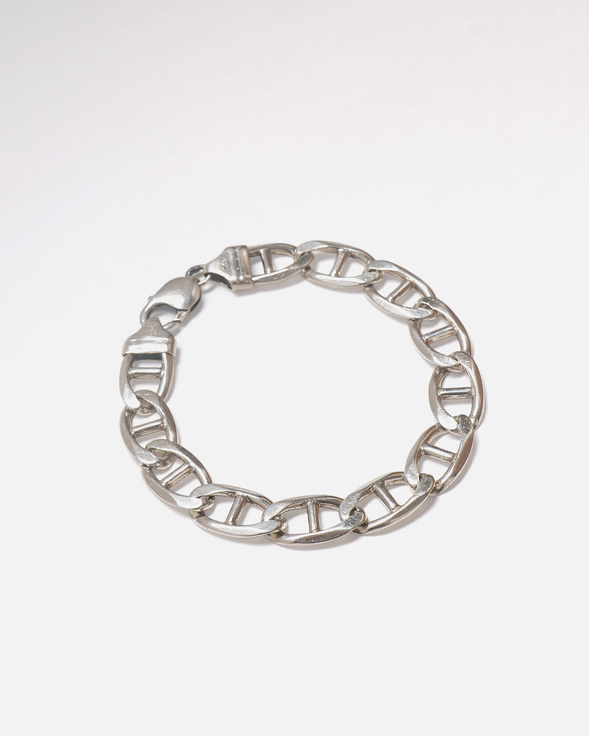 Silver Anchor Chain Bracelet