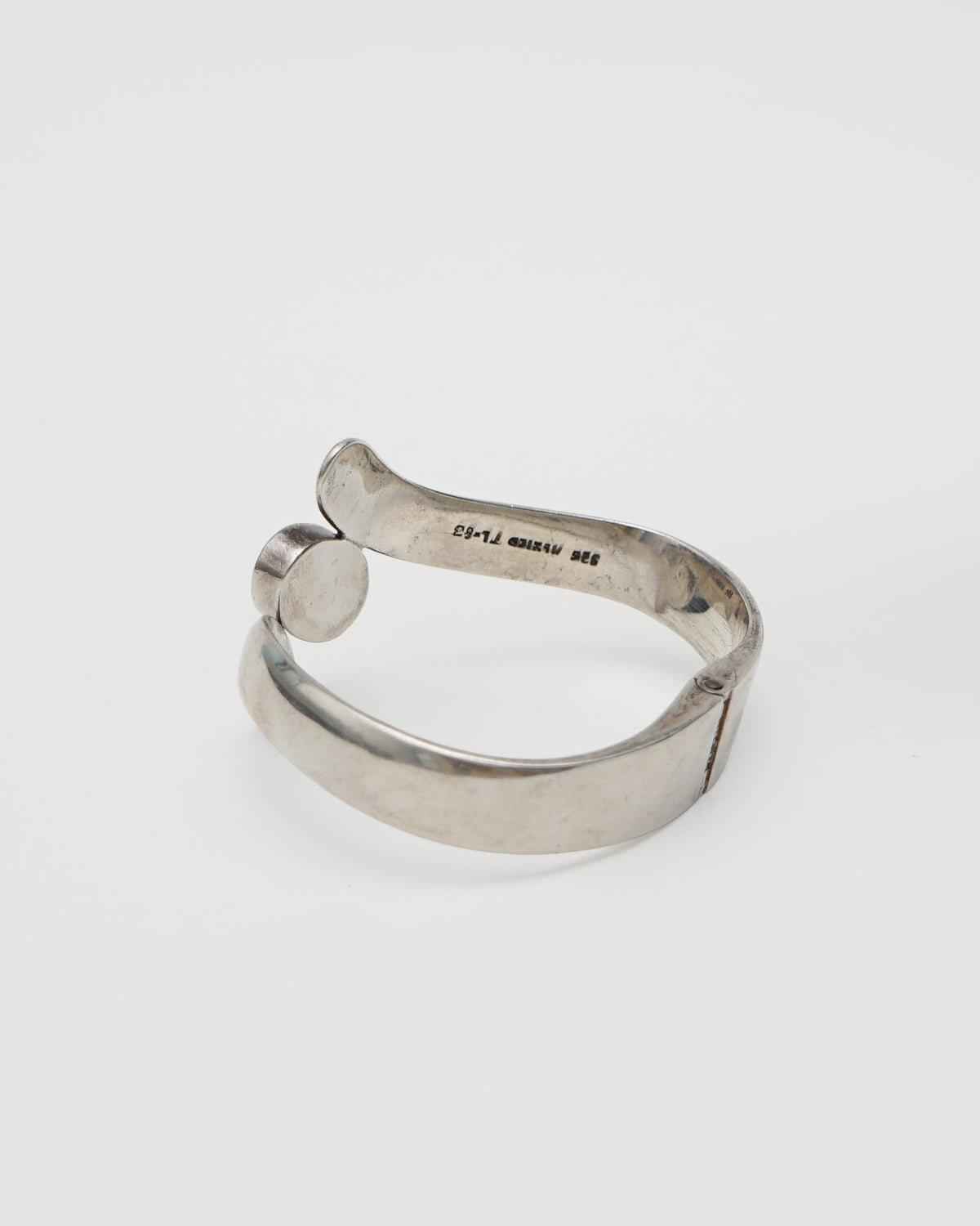 Silver Cuff Bracelet w/ Onyx