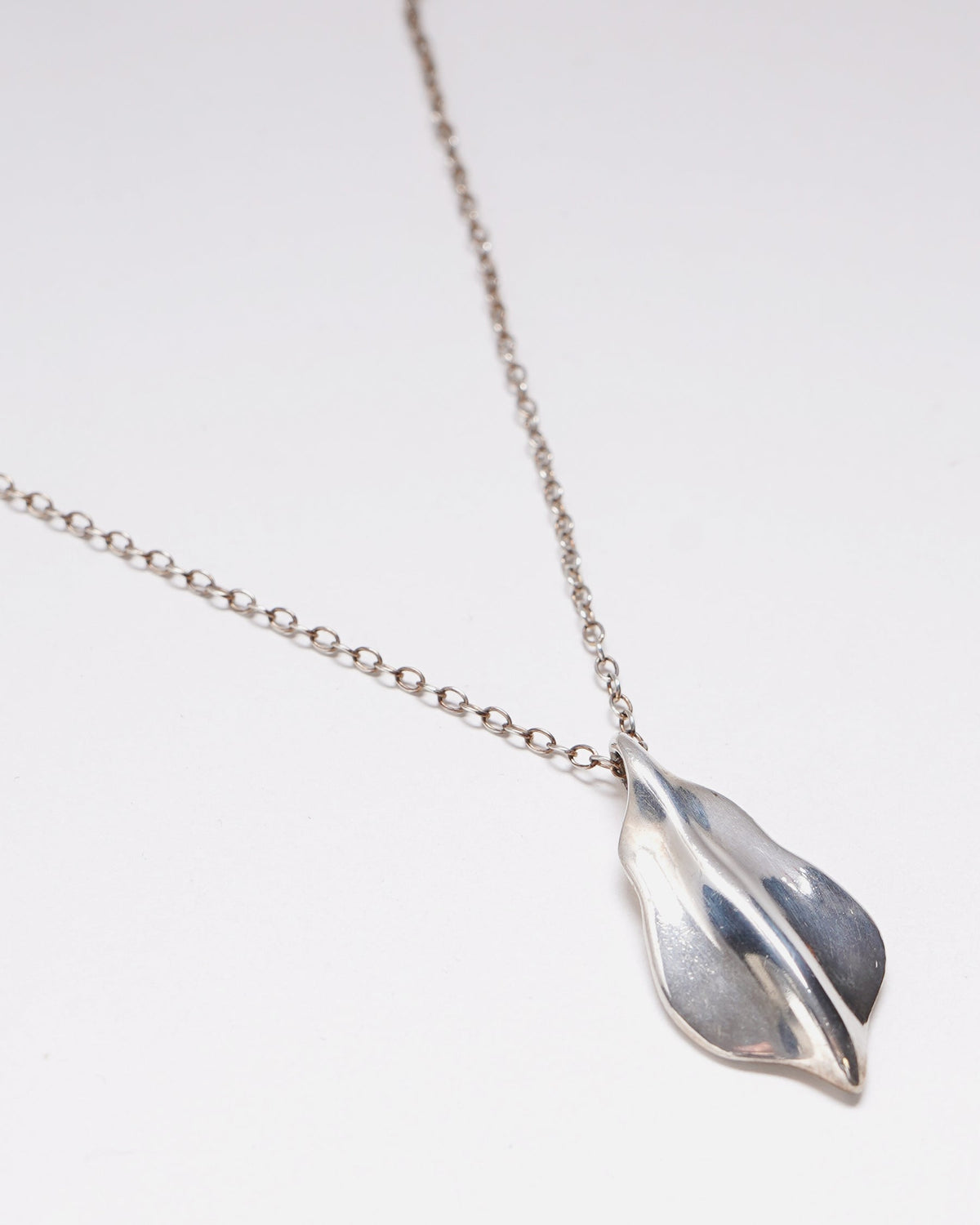 Silver Leaf Necklace