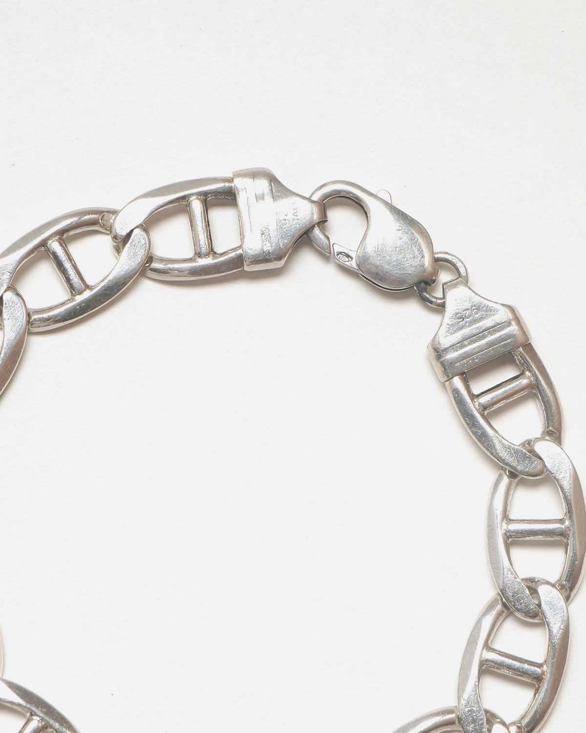 Silver Anchor Chain Bracelet