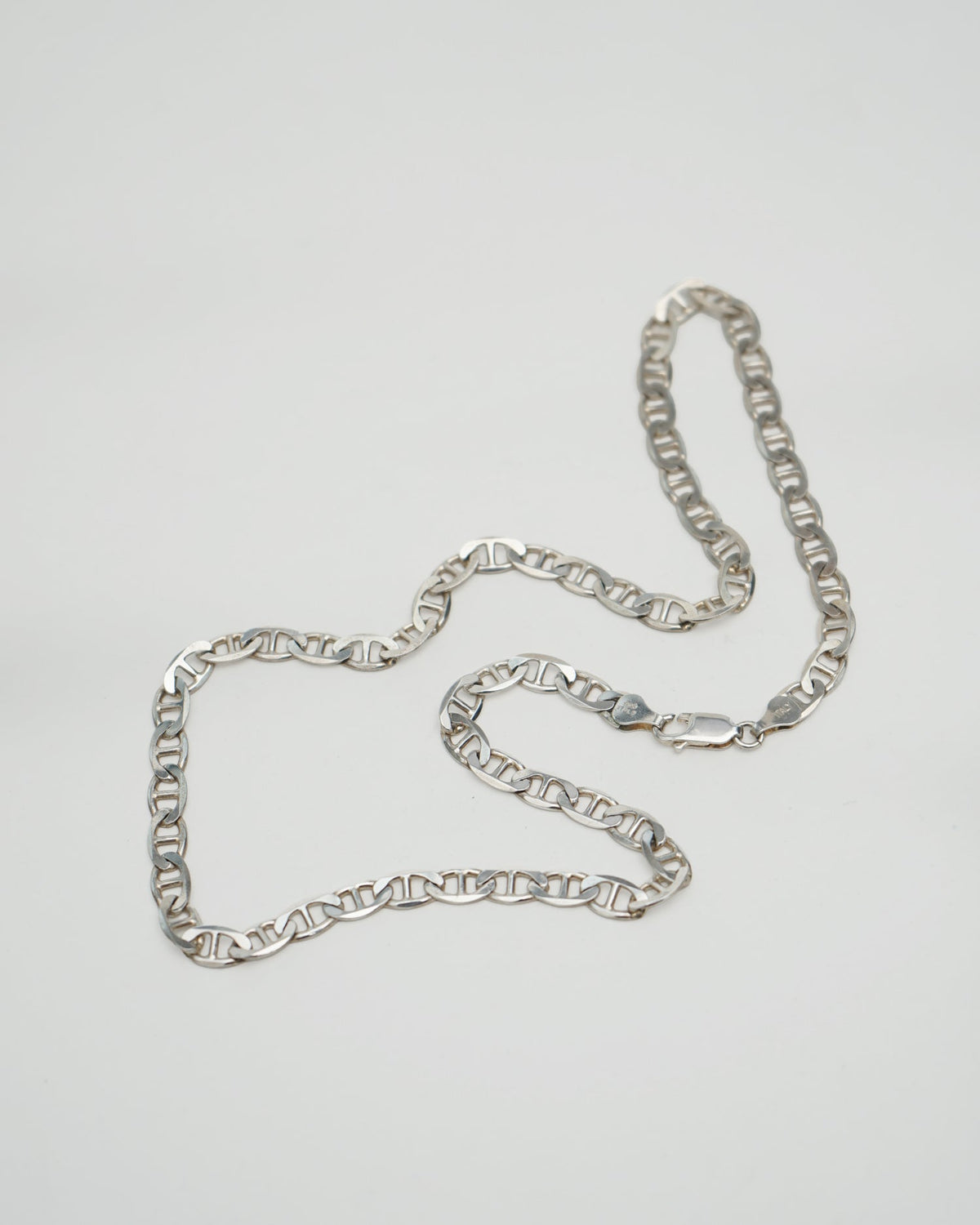 Silver Anchor Chain Necklace